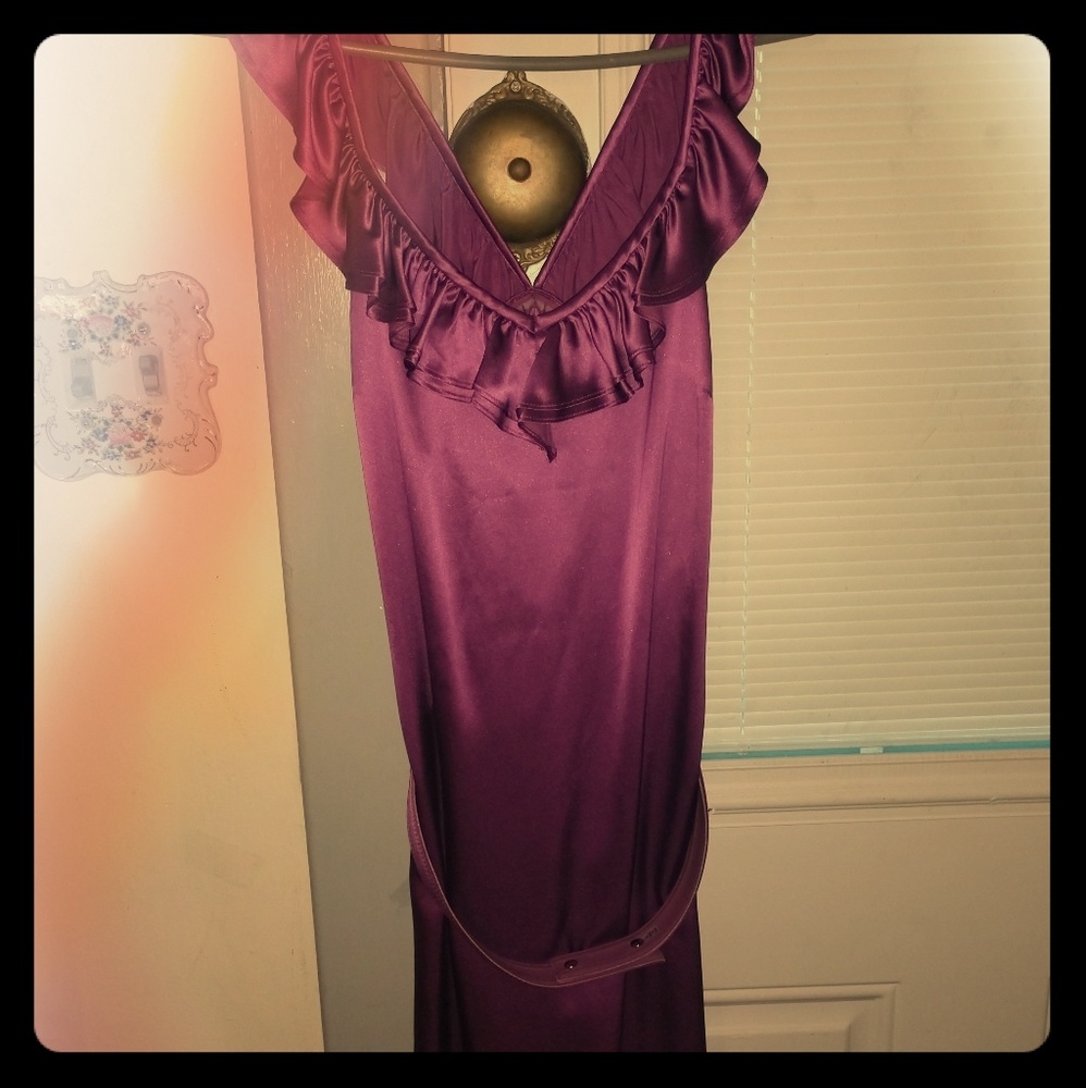 Purple silk dress 💜